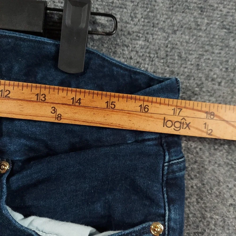 Good American Jeans Womens 18 Blue Dark Wash Skinny Slim Fit Stretch Denim Pants